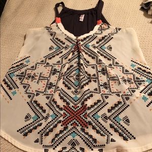 Womens Xhilaration Geometric Tank Size Med EUC